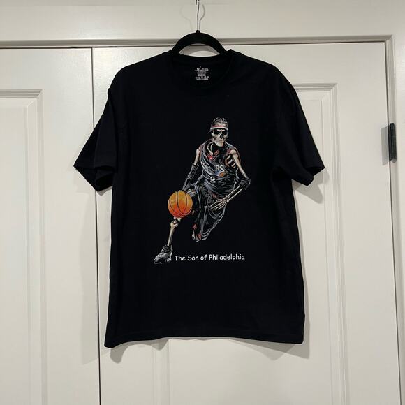 Son of Philadelphia Allen Iverson‎ Graphic T Shirt Black Size Medium - Picture 1 of 5